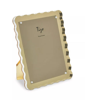 LUCITE 4X6 WAVE DESIGN GOLD FRAME HA169GD46
