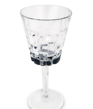 WATER GLASS W/ BOTTOM SMOKE SHADE S/6 VWR3939