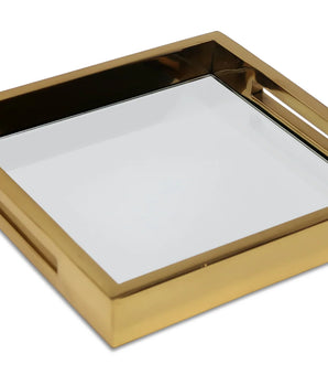 Square Gold Mirror Tray VMT4336