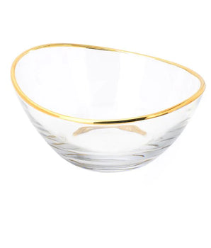 Little Bowl W/ 14K Gold Rim 1PC CRG13B