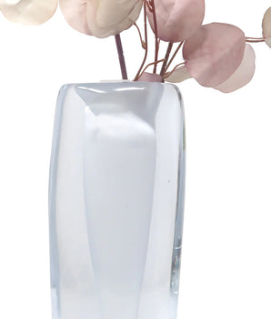 GLASS DOUBLE WALL VASE WHITE INNER VWV4986