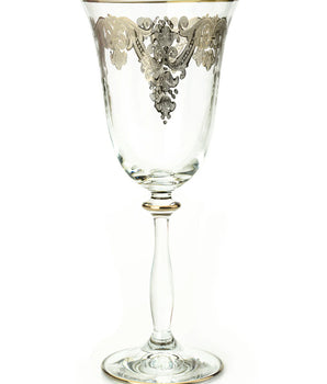 Water Glasses Rich Silver Artwork CWG210S