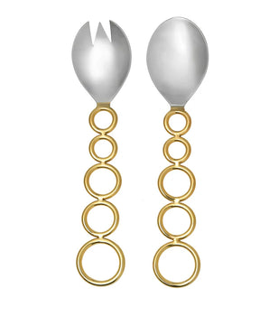 SPHERE S/2 SALAD SERVER 2 TONE 51119