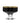 S/6 Black dessert cups clear stem GDG2973B