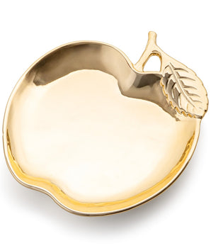 GOLD APPLE PLATTER 15071