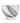 WHITE GLASS SHALLOW VASE W/ BLACK STOKES VMV5000