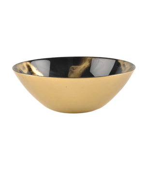 Black N Gold Marbleized Small Bowl MB2032