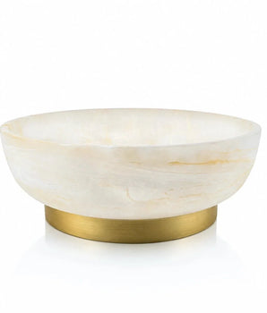 Round Resin Bowl Gold