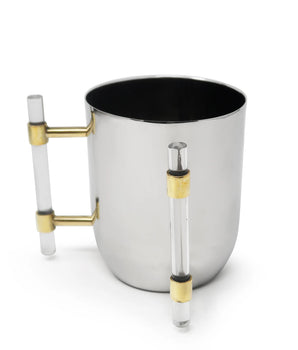 Stainless Steel Wash cup W/Acrylic Handles JSW4146