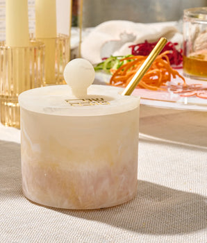 ROUND RESIN HONEY DISH GOLD RH-HD-RO-RS-GO