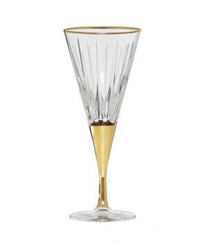 Gold Stemmed Wine Glasses Set/6  CWG3647