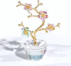 CRYSTAL FLORAL CHAMPAGNE PLUM DMCF-PLM-CH