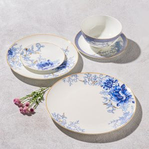 Bliss, Cypress, Blue Dinnerware S/4 VB-CYP-20B