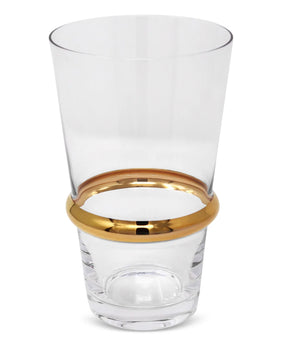 Highball Glass W/ Gold Stripe S/6 VHB2790