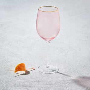 Pink W/ Gold Rim Glasses S/6 VD-1012-PGR