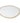 ORGANIC SHAPE CHARGER WHITE W/ GOLD RIM S/4 VC4876