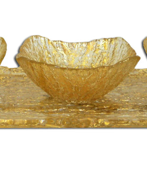 Beveled 3 Bowl Relish Dish with Tray CR547