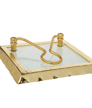 Napkin Holder W/ Gold Rim MGN035