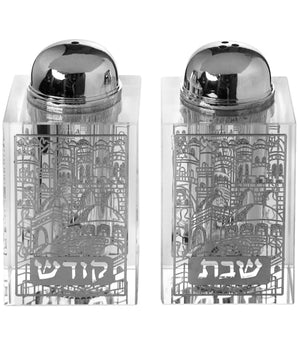 Shabbos Silver Salt and Pepper