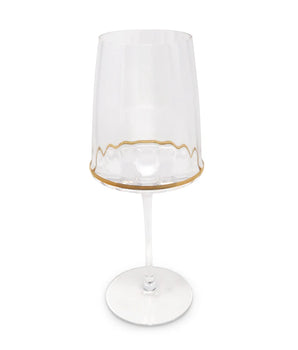 Wine Glasses With Gold Bottom Rim SM S/6 VWN3904