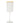 Set 6 White Glasses Gold Rim  GWR3282