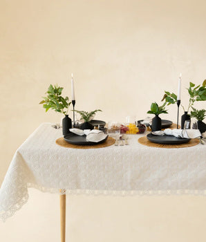 TRISE LINED TABLECLOTH