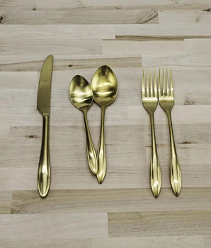 Unica Mirror Gold Flatware S/4 84234