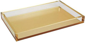 Lucite Tray Gold 12x18 HA195GDTY