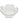 FLOWER SHAPE BOWL W/ GOLD RIM 6.75"D VB3792