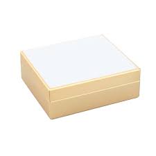 4" White & Gold Box BX1014