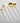 Vera Brushed Gold W/ White Handle S/4 VF-10-VWG