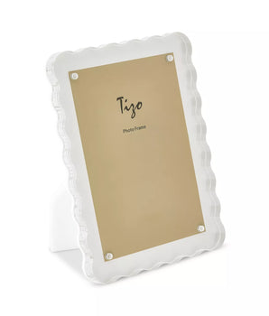 LUCITE 4X6 WAVE DESIGN WHITE FRAME HA169WH46