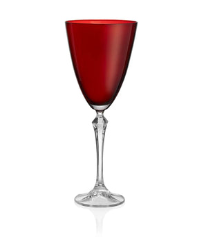 VIVID WINE GLASS RUBY 9OZ S/4 DY-202-RUB-S4