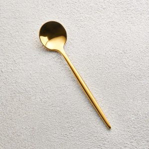 Vera Shiny Gold Dessert Spoon VF-CS15-VG