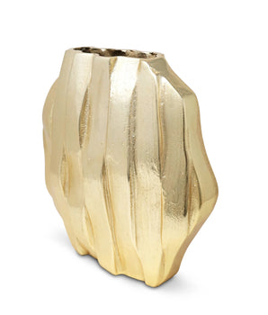 GOLD DIMENSIONAL VASE 11" GV3868