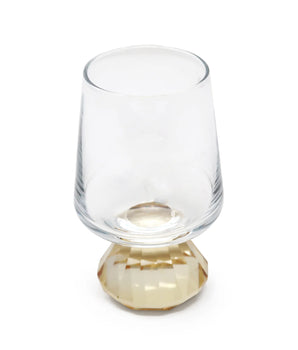 Shot Glasses W/ Amber Crystal Base S/6 VLG5112