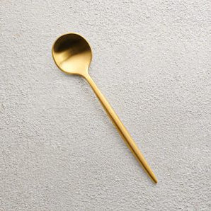 Vera Brushed Gold Dessert Spoon VF-CS10-VG