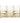 Gold Leaf Cutlery Holder w/Glass Inserts CA2003